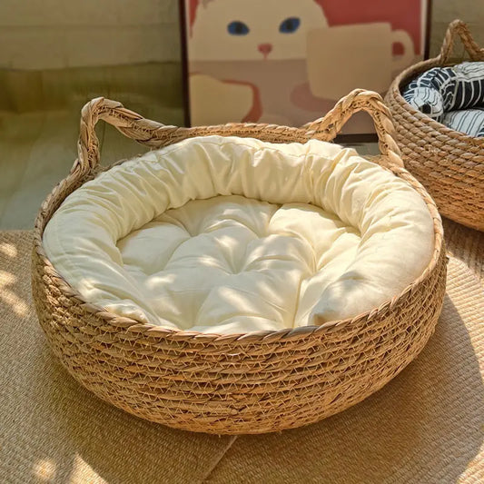 Panier Chat Rotin Douillet