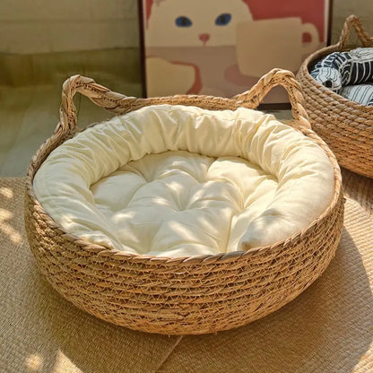 Panier Chat Rotin Douillet