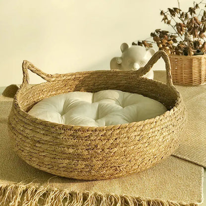 Panier Chat Rotin Douillet